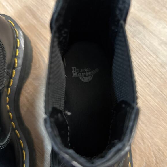 Dr. Martens Docs Quad 2976 Black Smooth Leather Platform Chelsea Boots Size 7 - Picture 7 of 9